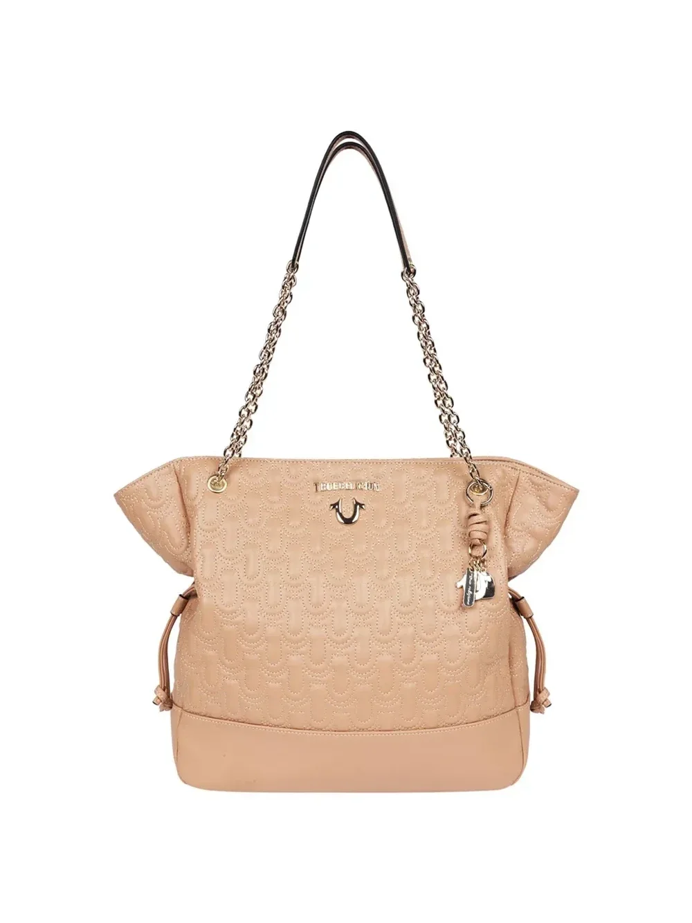 Bolso Tote suave con logo y cierre lateral ajustable