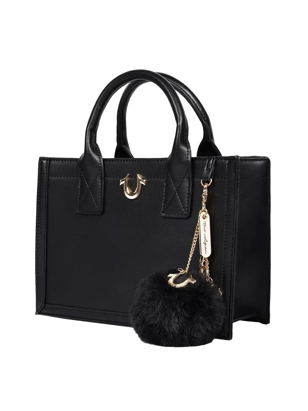 Bolso Tote moderno con pompón colgante - imagen 3
