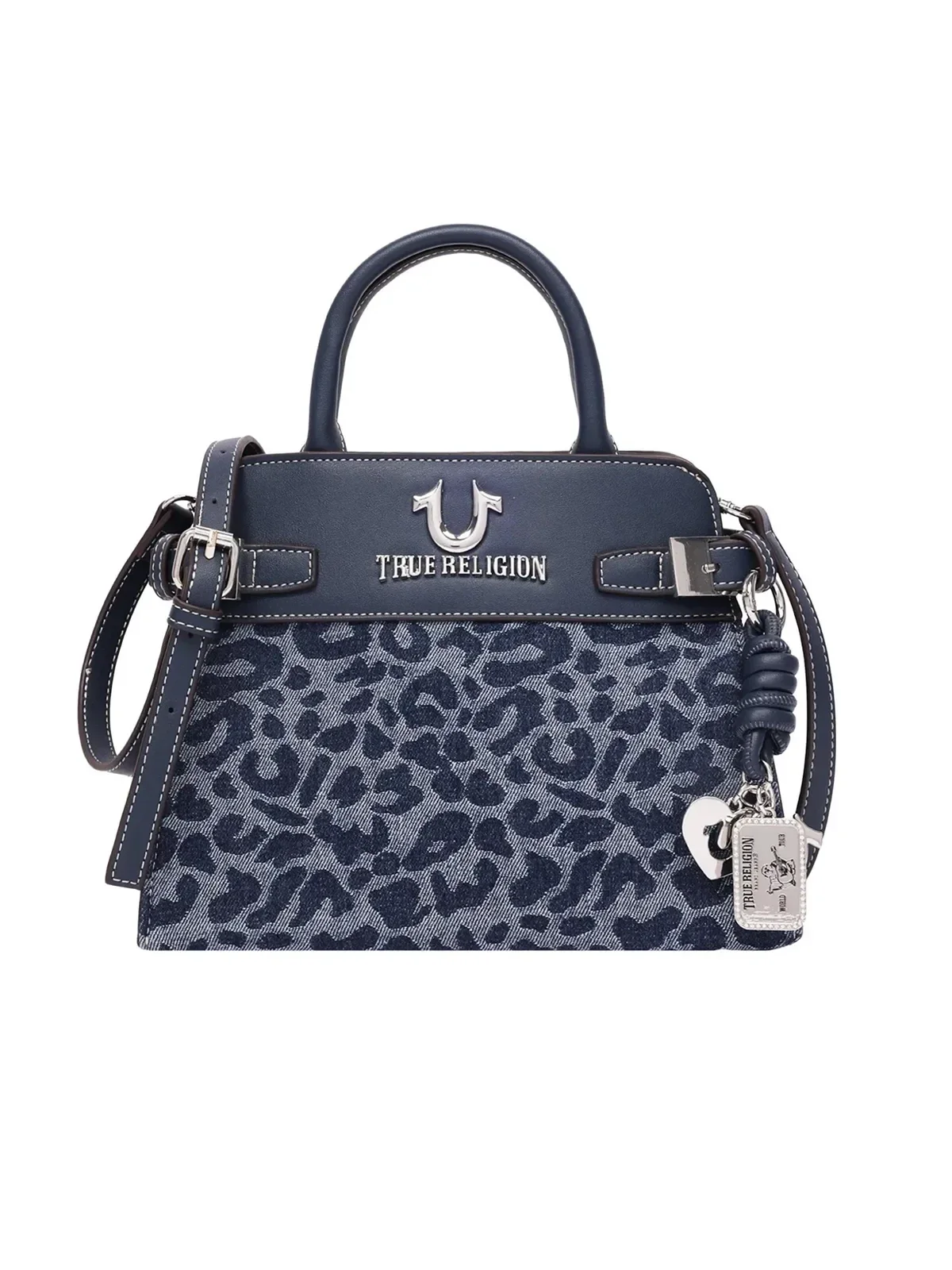 Bolso Bandolera en denim con correas - imagen 1