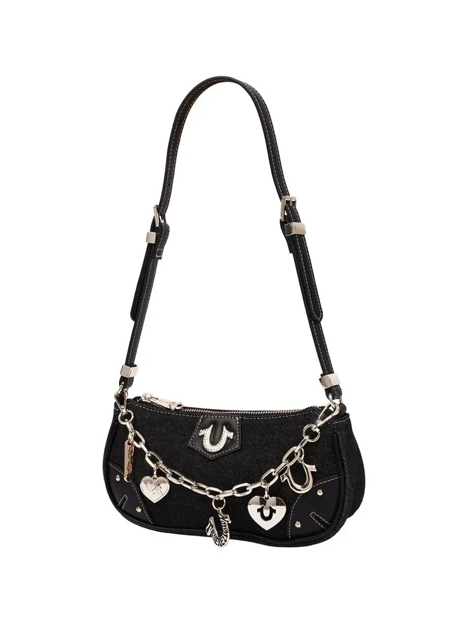 Bolso de hombro con cadena en forma de herradura - imagen 3