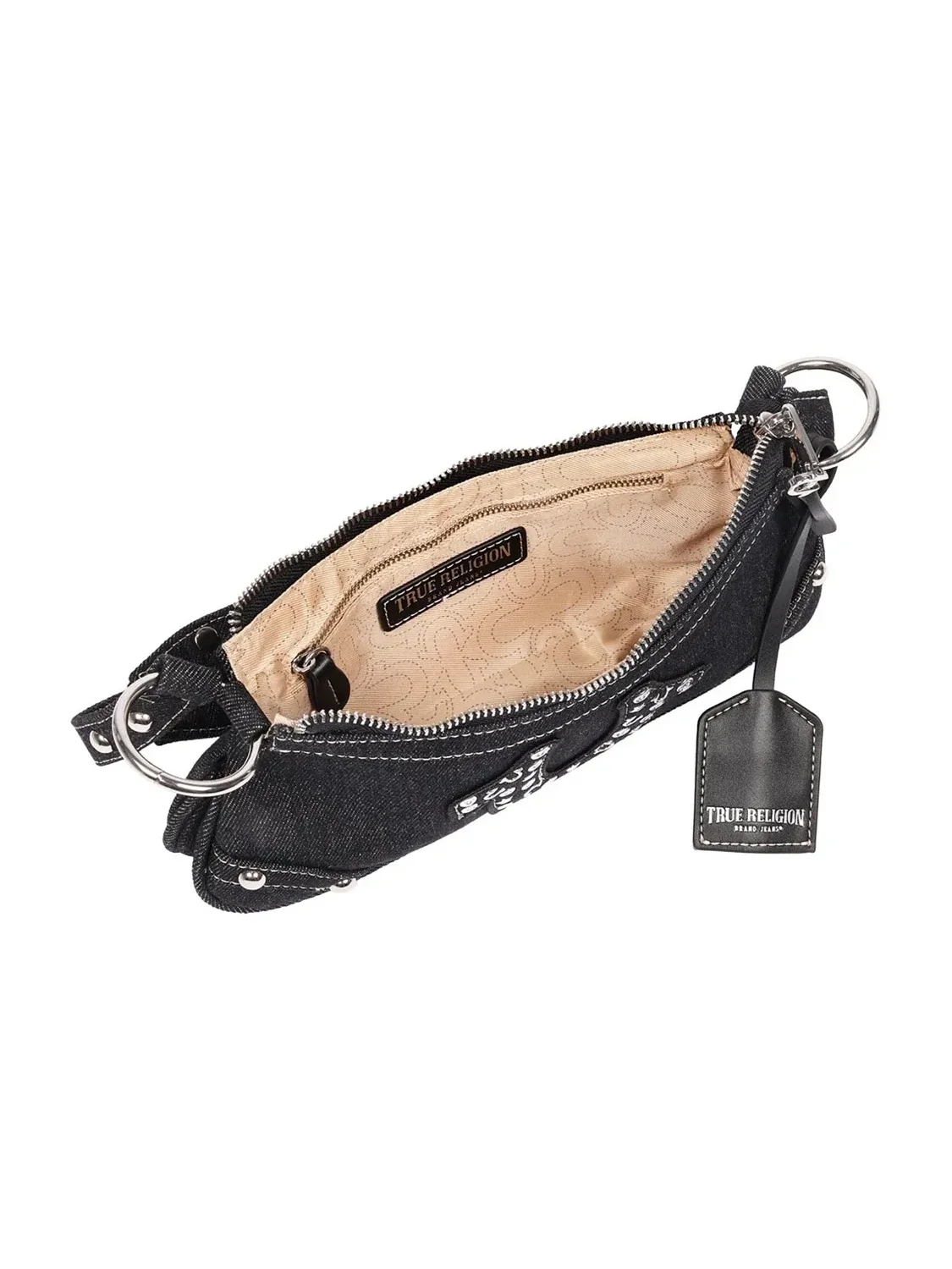 Bolso de hombro Horseshoe en denim - imagen 6
