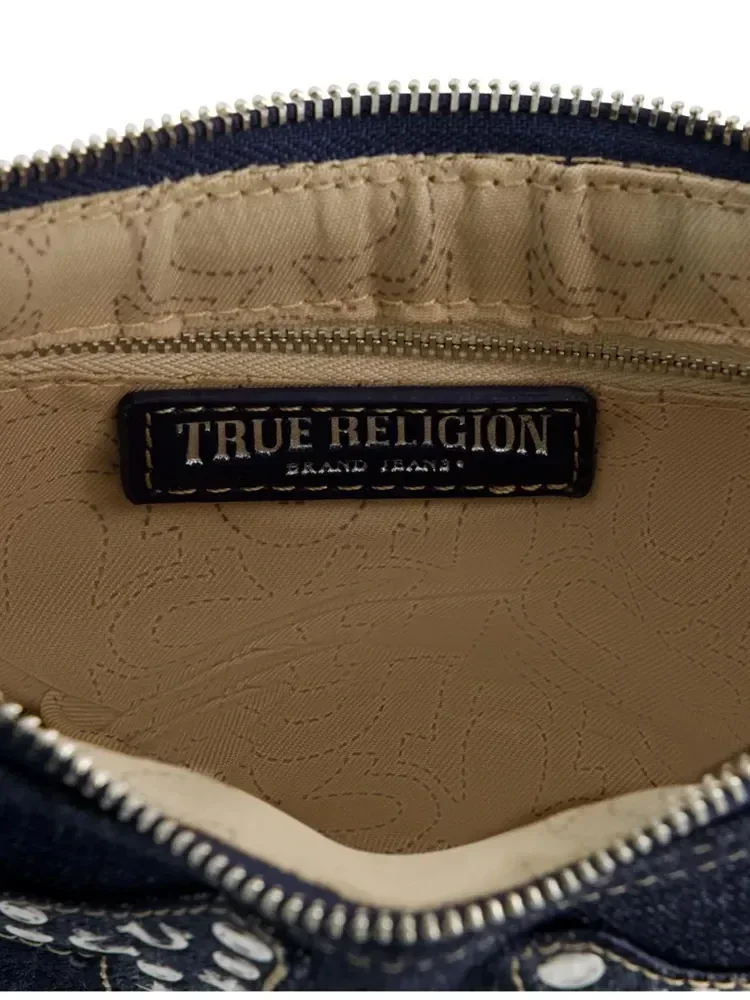 Bolso de hombro Horseshoe en denim - imagen 6