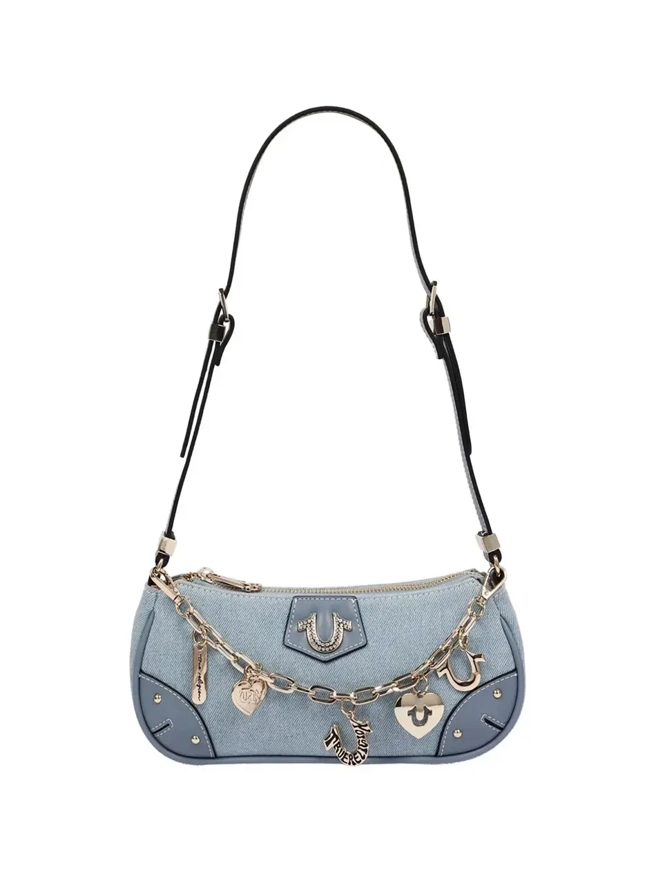 Bolso de hombro con cadena en forma de herradura