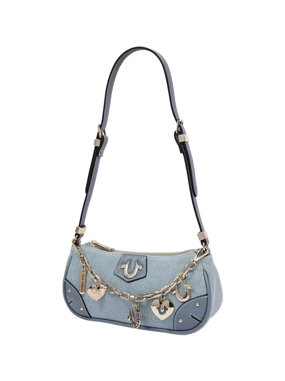 Bolso de hombro con cadena en forma de herradura - imagen 3