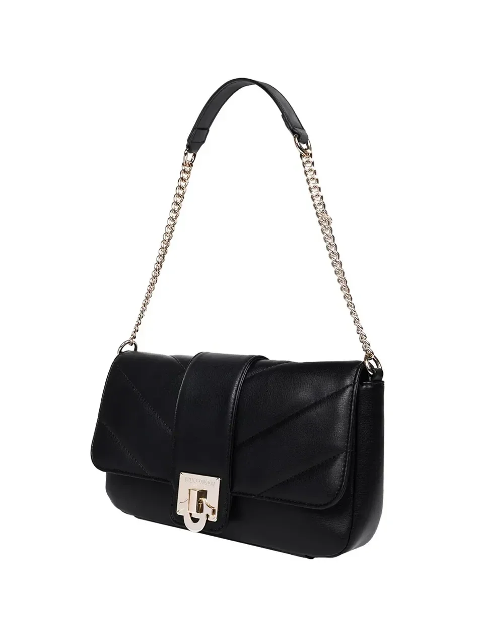 Bolso de hombro acolchado con solapa y minibolso - imagen 3