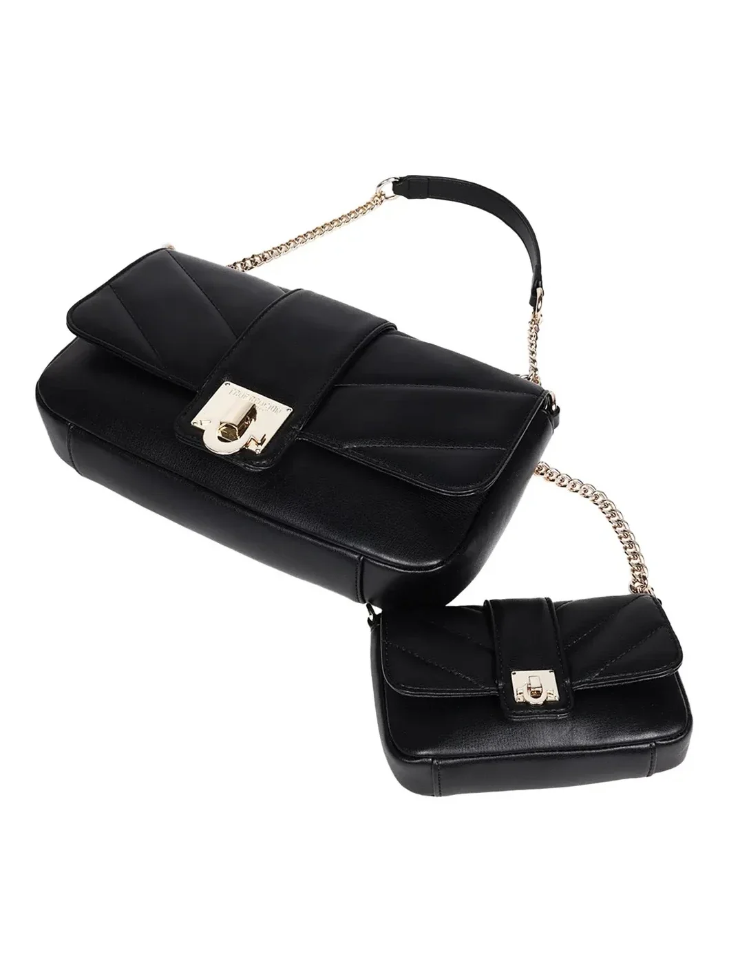 Bolso de hombro acolchado con solapa y minibolso - imagen 4
