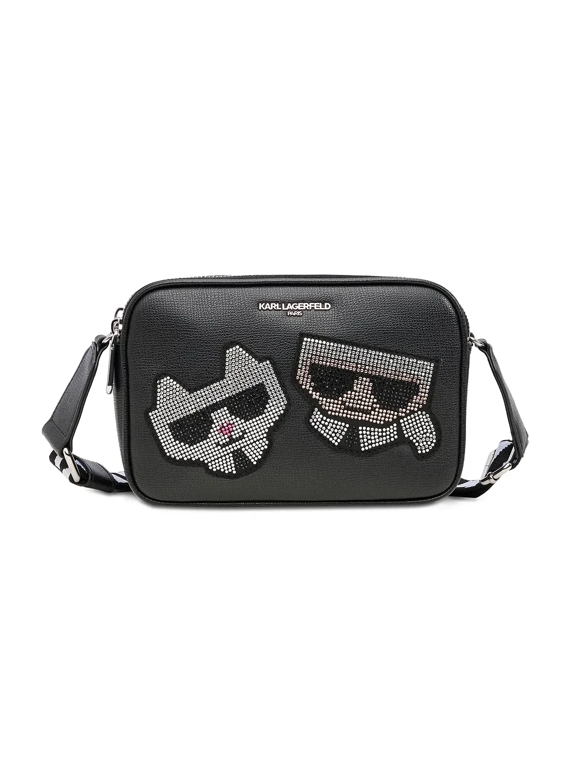 Bolso bandolera Maybelle - Negro/Piedra