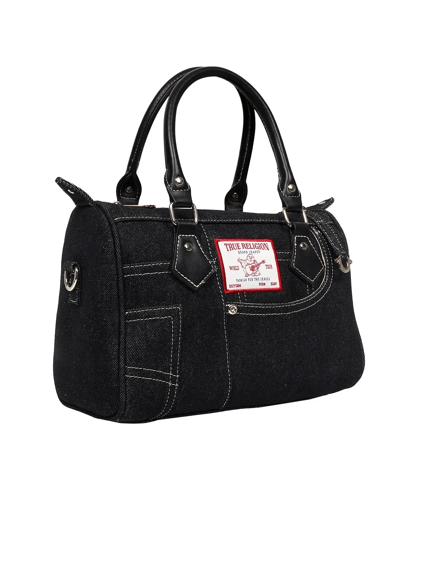 Bolso Bandolera en denim Heritage con correa cruzada - imagen 2