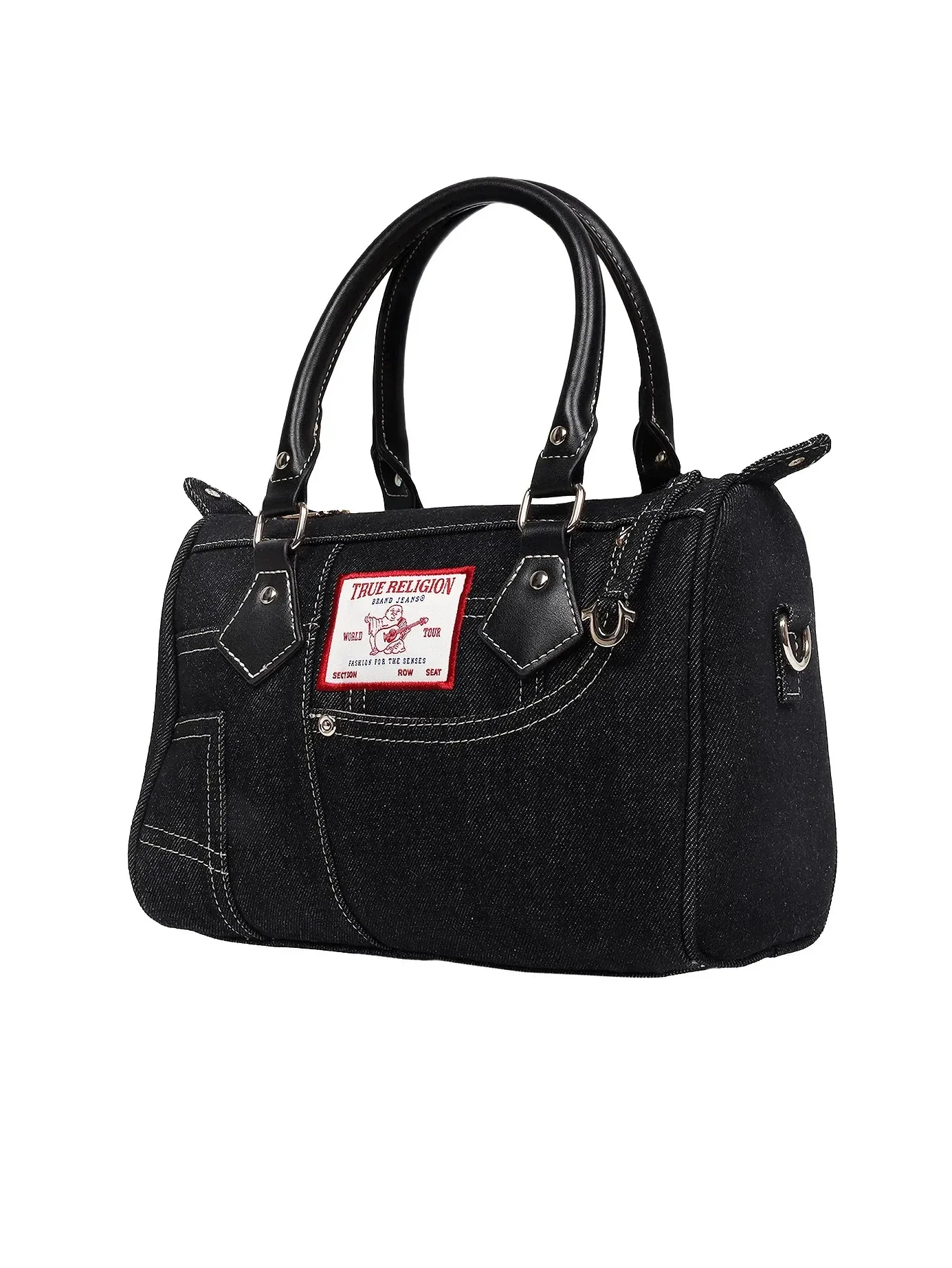 Bolso Bandolera en denim Heritage con correa cruzada - imagen 3