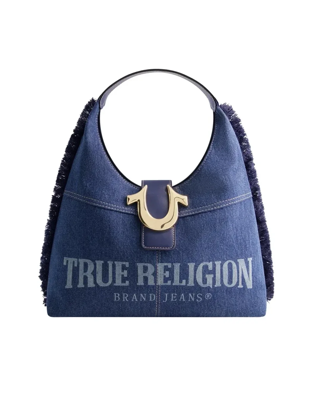 Bolso Hobo de mezclilla deshilachada - imagen 1