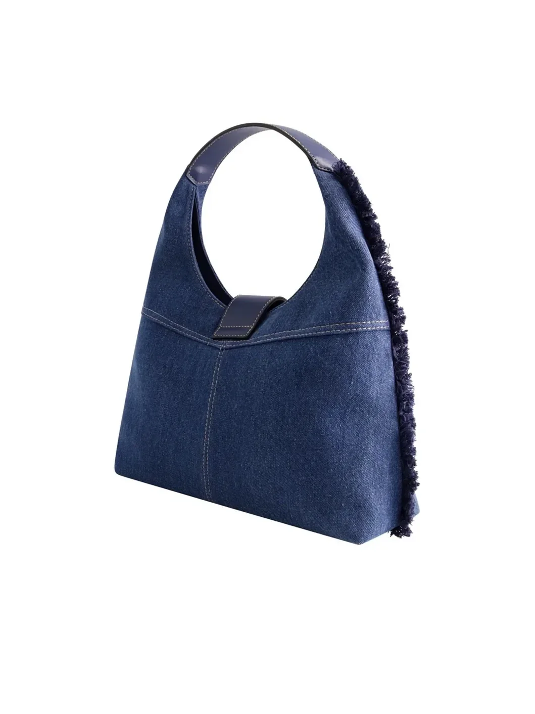 Bolso Hobo de mezclilla deshilachada - imagen 4