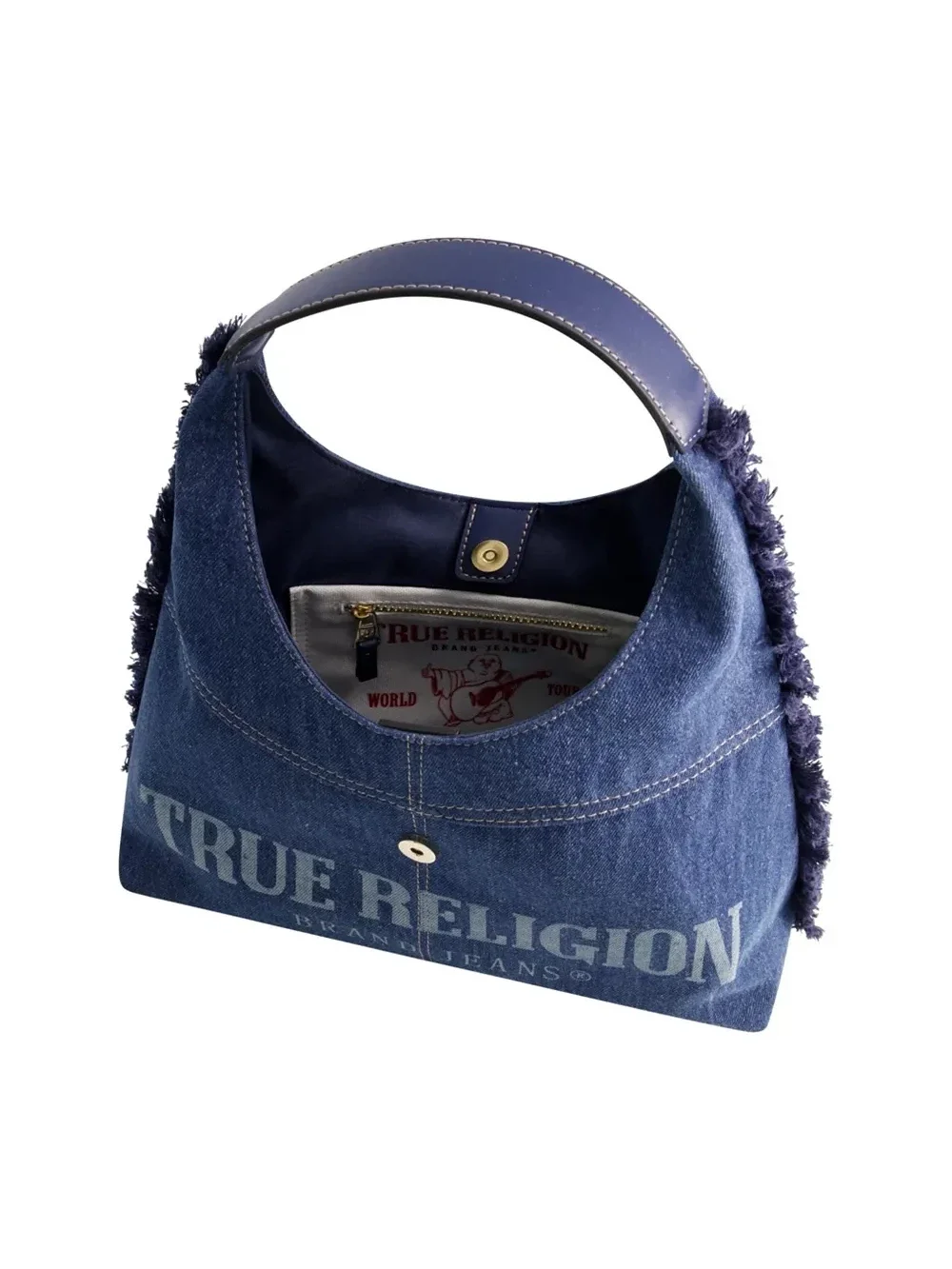 Bolso Hobo de mezclilla deshilachada - imagen 5