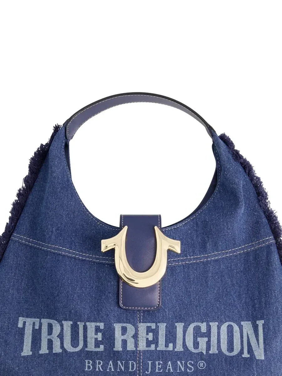 Bolso Hobo de mezclilla deshilachada - imagen 6