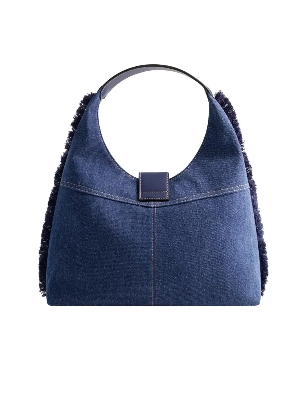 Bolso Hobo de mezclilla deshilachada - imagen 3