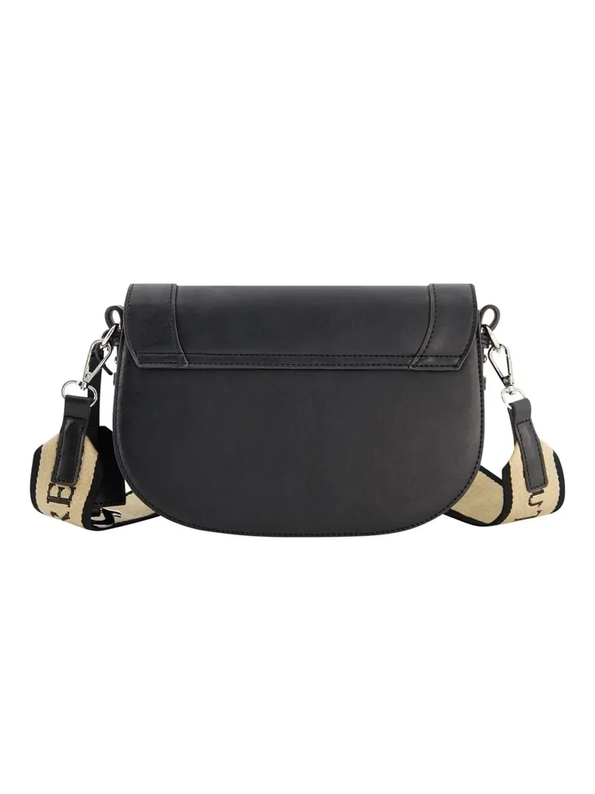 Bolso de hombro con solapa y logo grabado en relieve - imagen 3