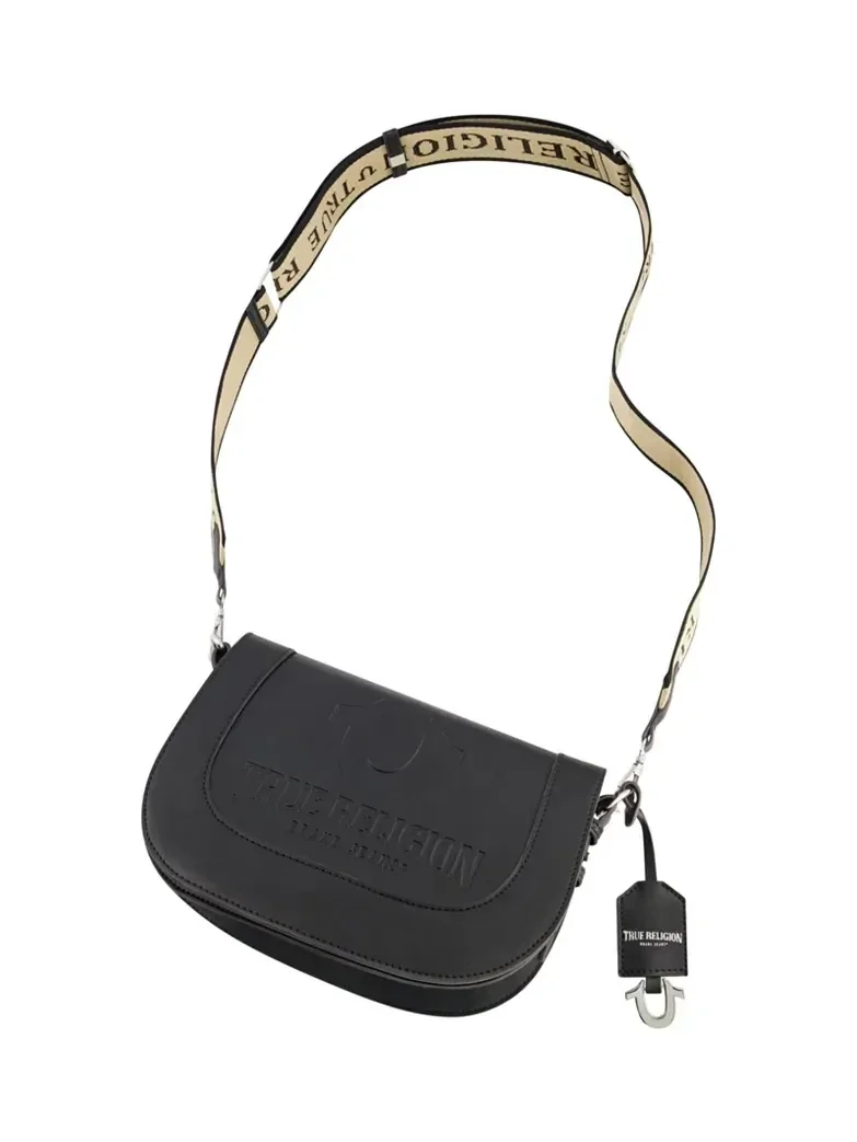 Bolso de hombro con solapa y logo grabado en relieve - imagen 4