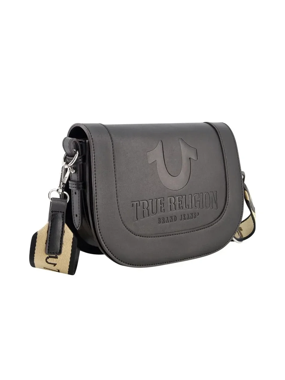 Bolso de hombro con solapa y logo grabado en relieve - imagen 5