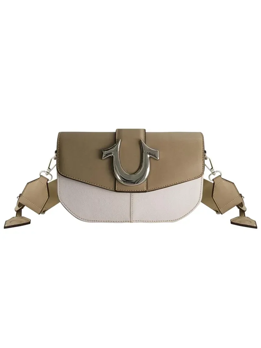 Bolso Alforja en denim con logotipo