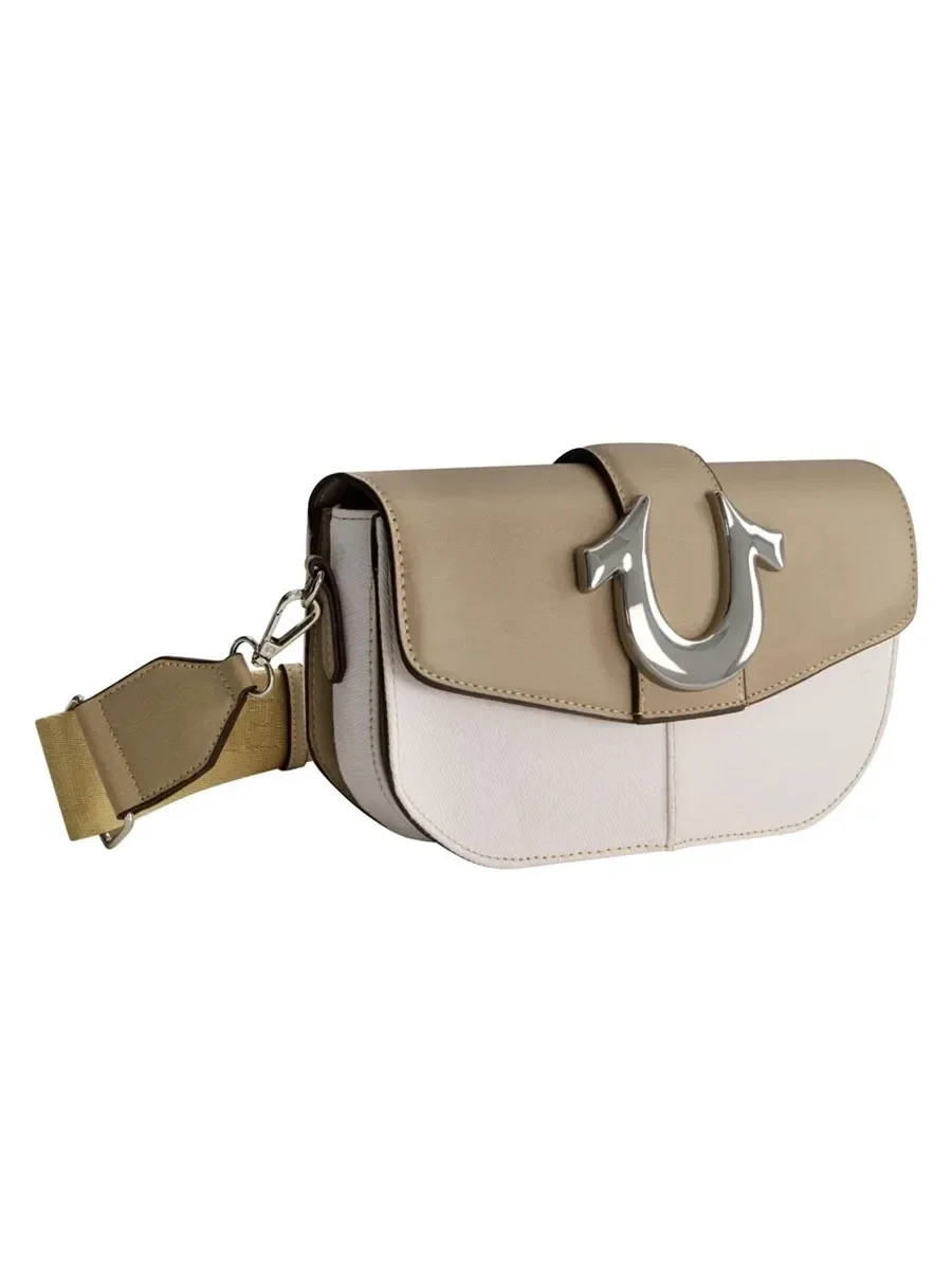 Bolso Alforja en denim con logotipo