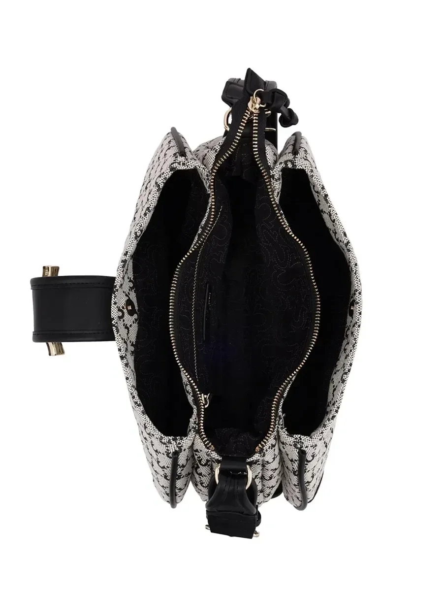 Bolso bandolera en denim con múltiples correas - imagen 5