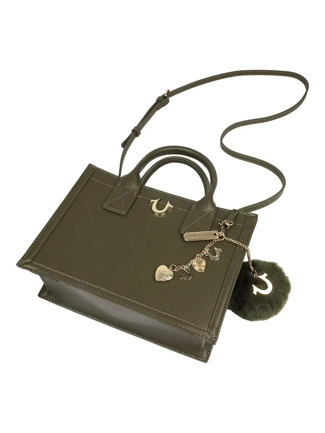 Bolso Tote moderno con pompón colgante - imagen 4