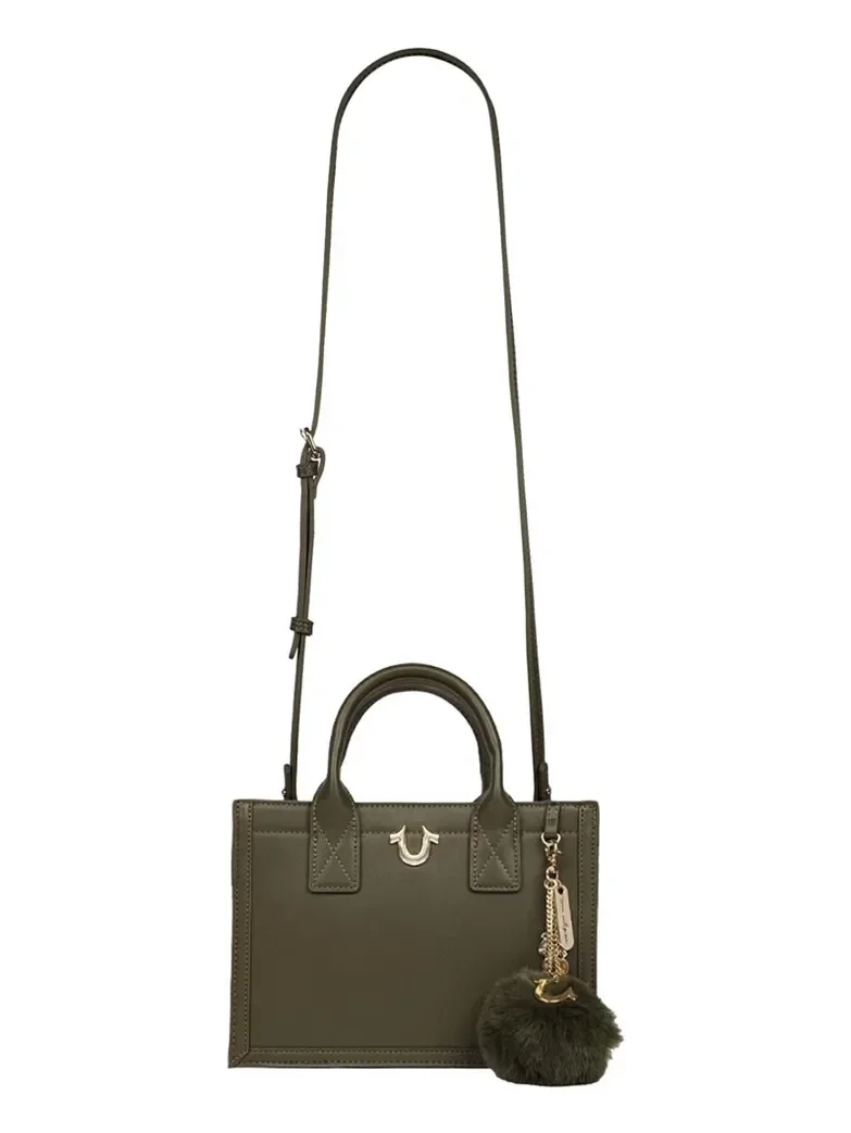 Bolso Tote moderno con pompón colgante - imagen 5