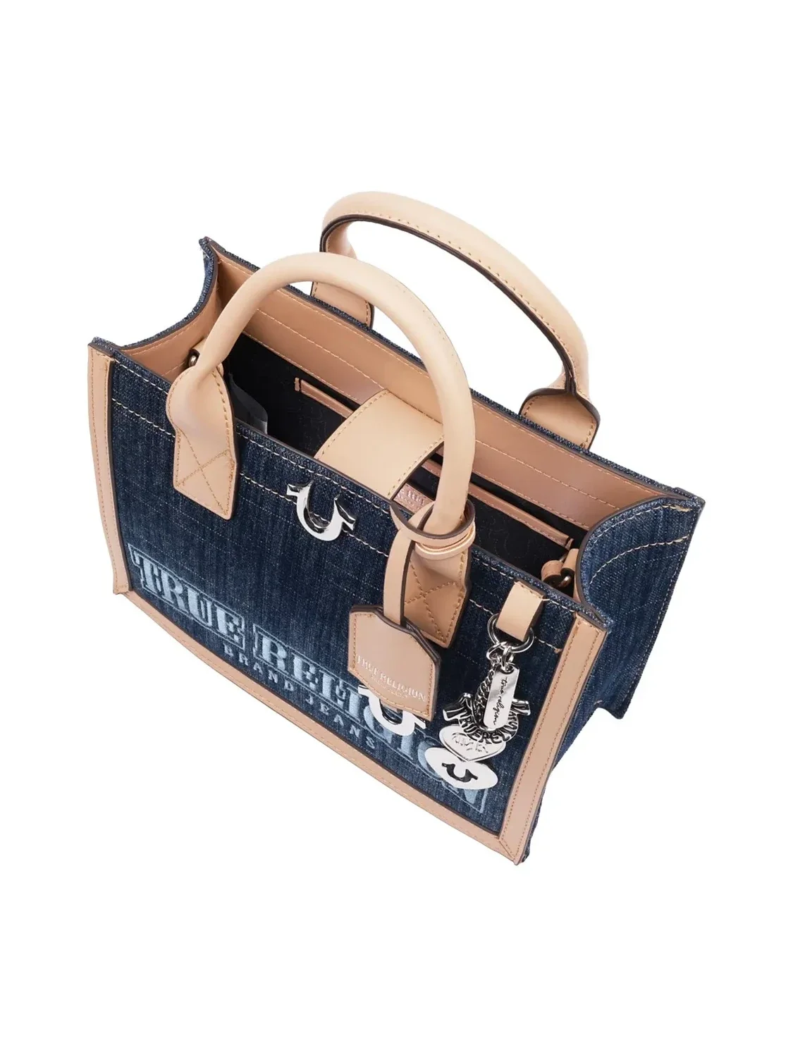Bolso Tote en denim con logo Bombe - imagen 7