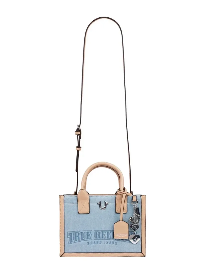 Bolso Tote en denim con logo Bombe - imagen 7