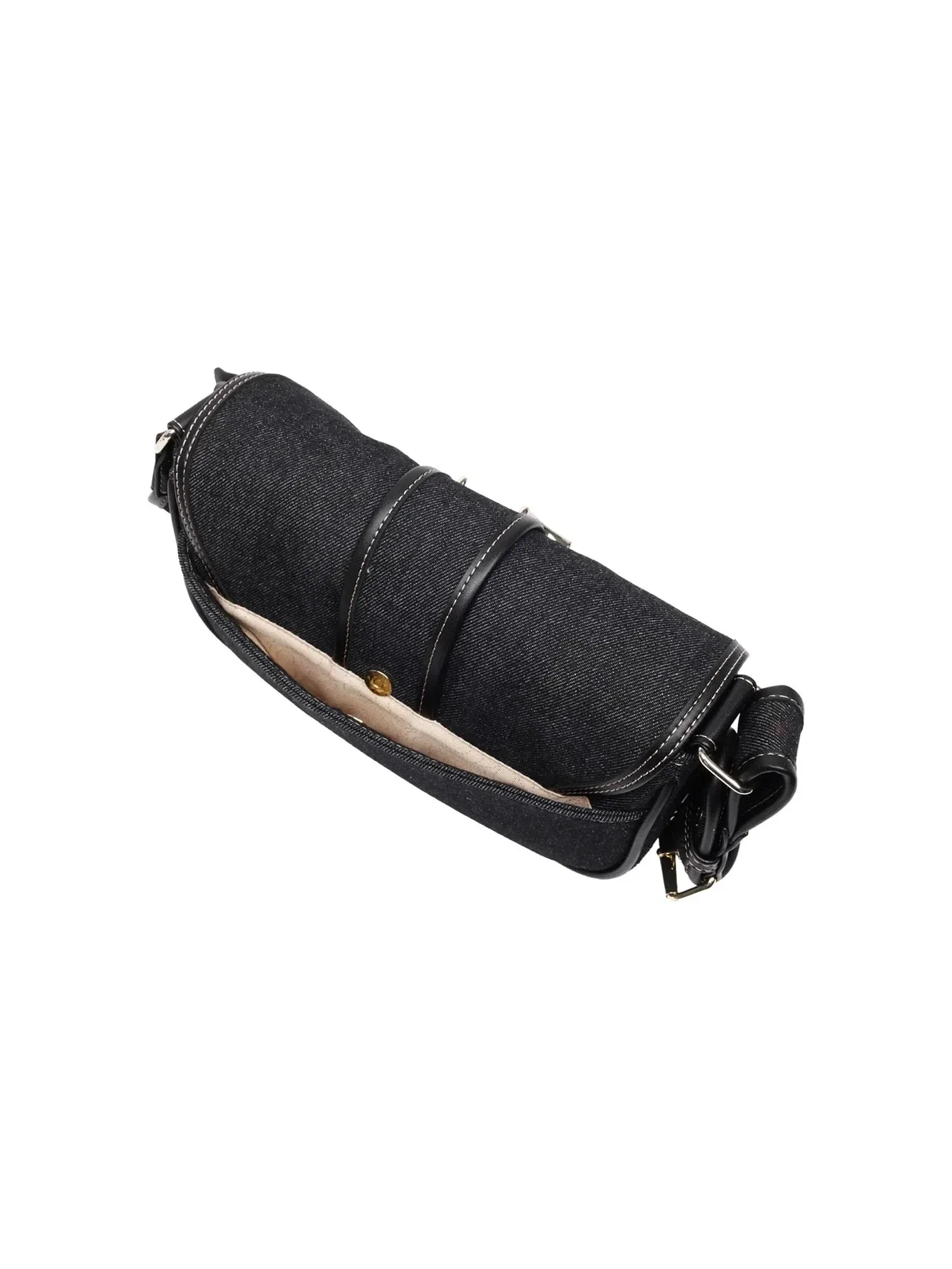 Bolso Satchel en Denim con Dos Bolsillos - imagen 6