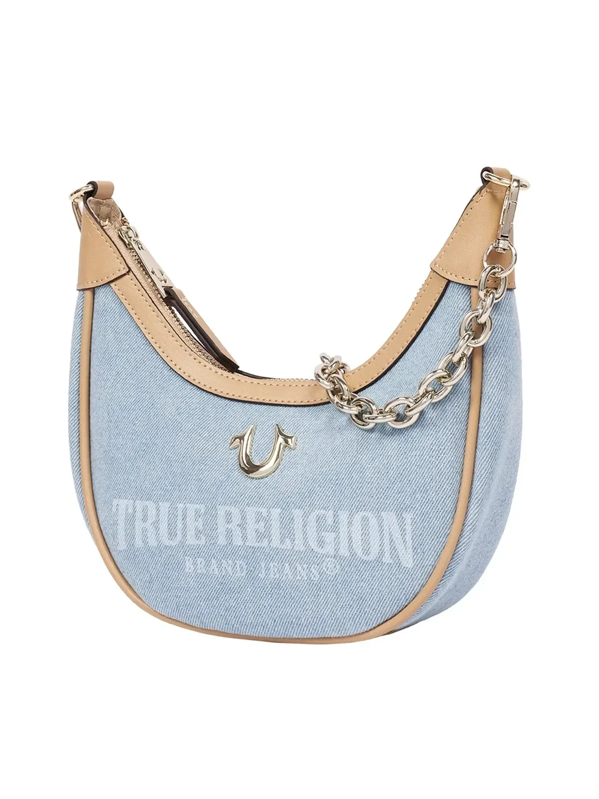 Bolso de Hombro con Correas Múltiples en Denim - imagen 3