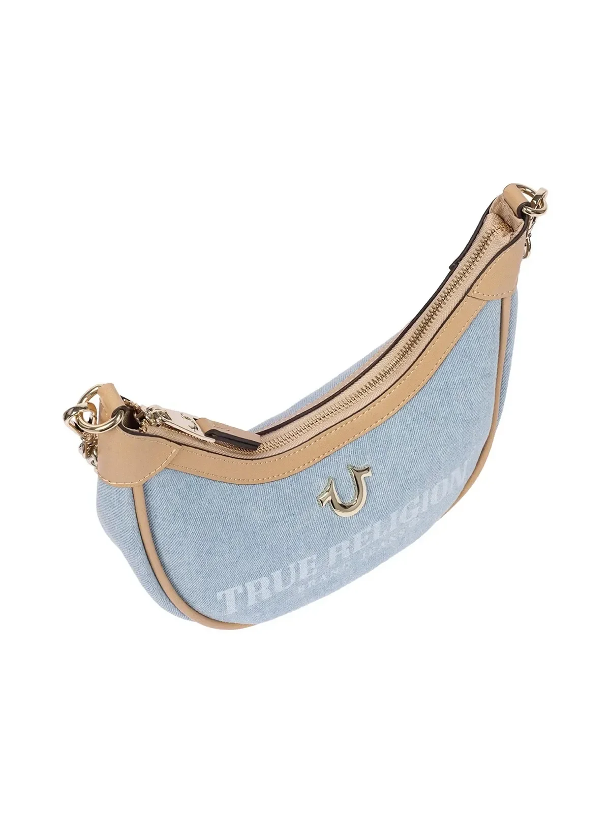 Bolso de Hombro con Correas Múltiples en Denim - imagen 4