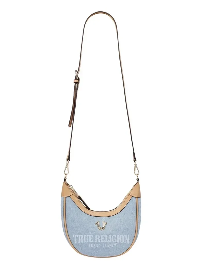Bolso de Hombro con Correas Múltiples en Denim - imagen 5