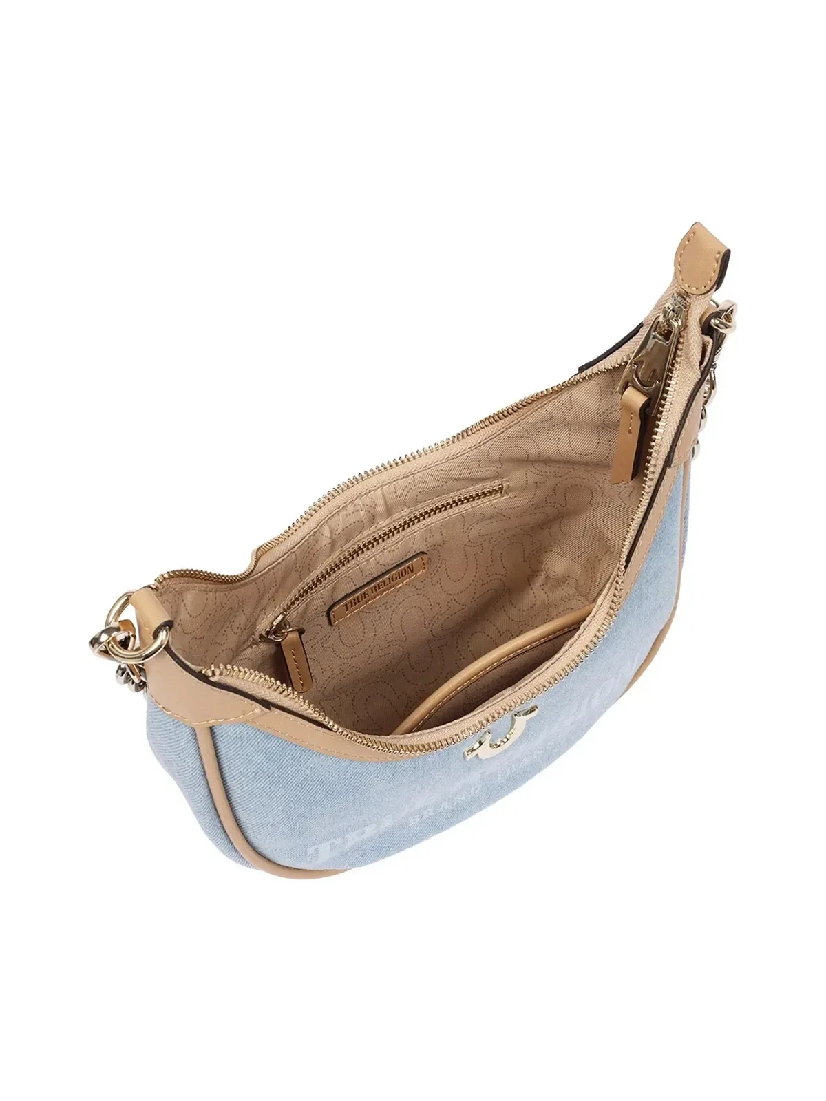 Bolso de Hombro con Correas Múltiples en Denim - imagen 6