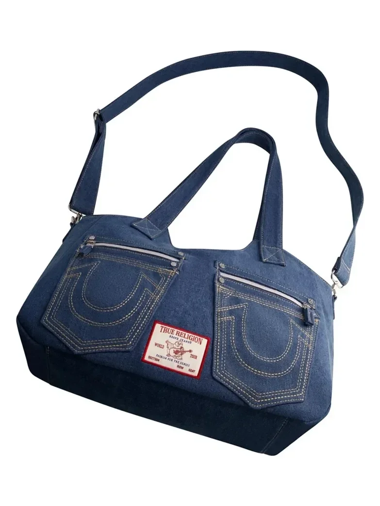 Bolso Satchel Horseshoe Stitch en Denim - imagen 4