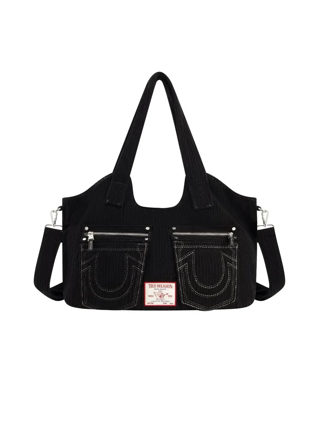 Bolso Satchel Horseshoe Stitch en Pana - imagen 1