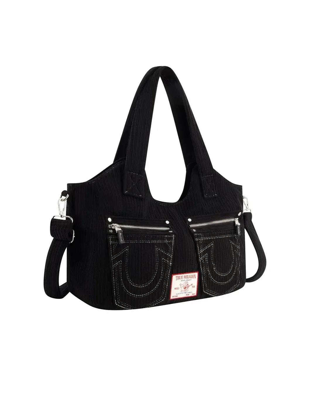 Bolso Satchel Horseshoe Stitch en Pana - imagen 2