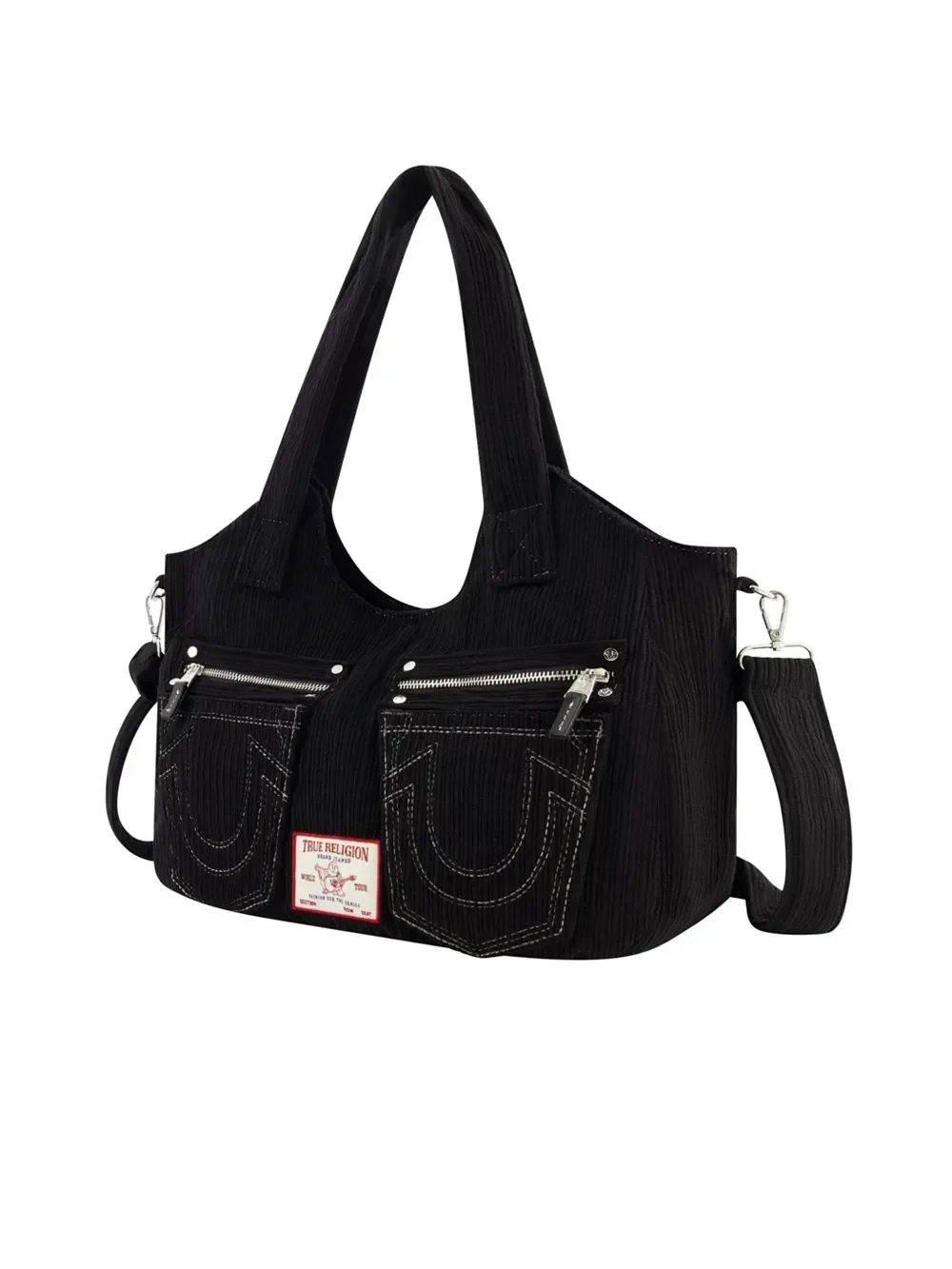 Bolso Satchel Horseshoe Stitch en Pana - imagen 3