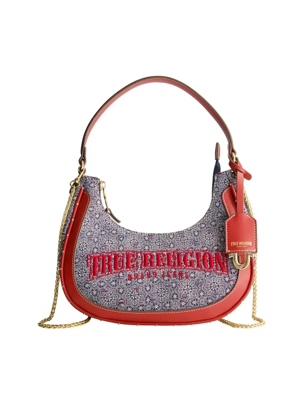 Bolso Hobo en Denim Rayado