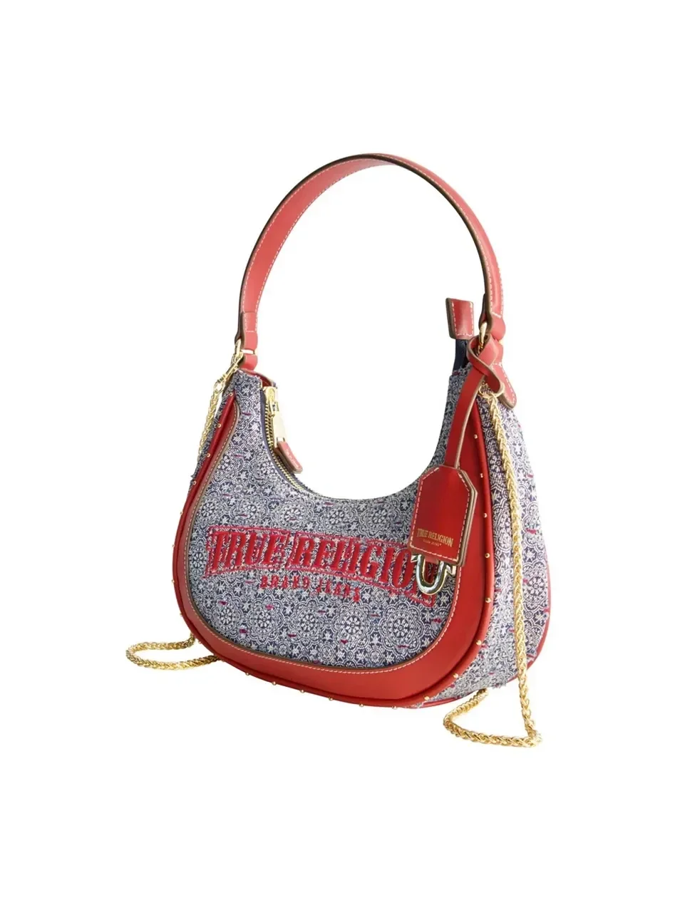Bolso Hobo en Denim Rayado - imagen 4