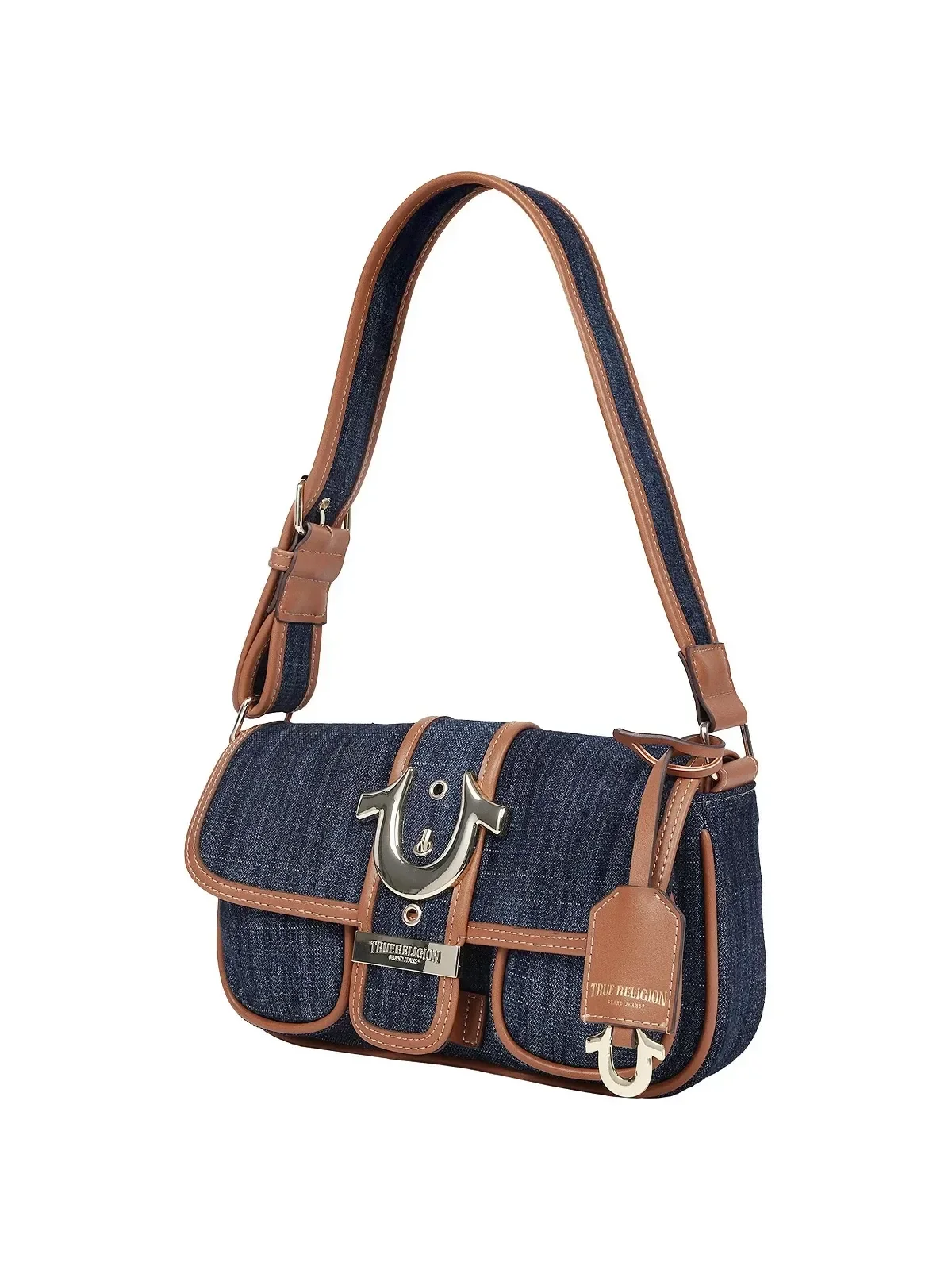 Bolso Satchel de Doble Bolsillo en Denim - imagen 3