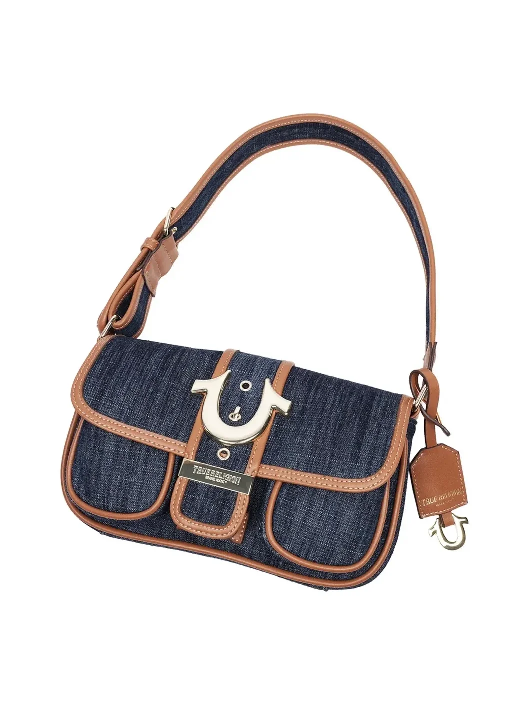Bolso Satchel de Doble Bolsillo en Denim - imagen 4