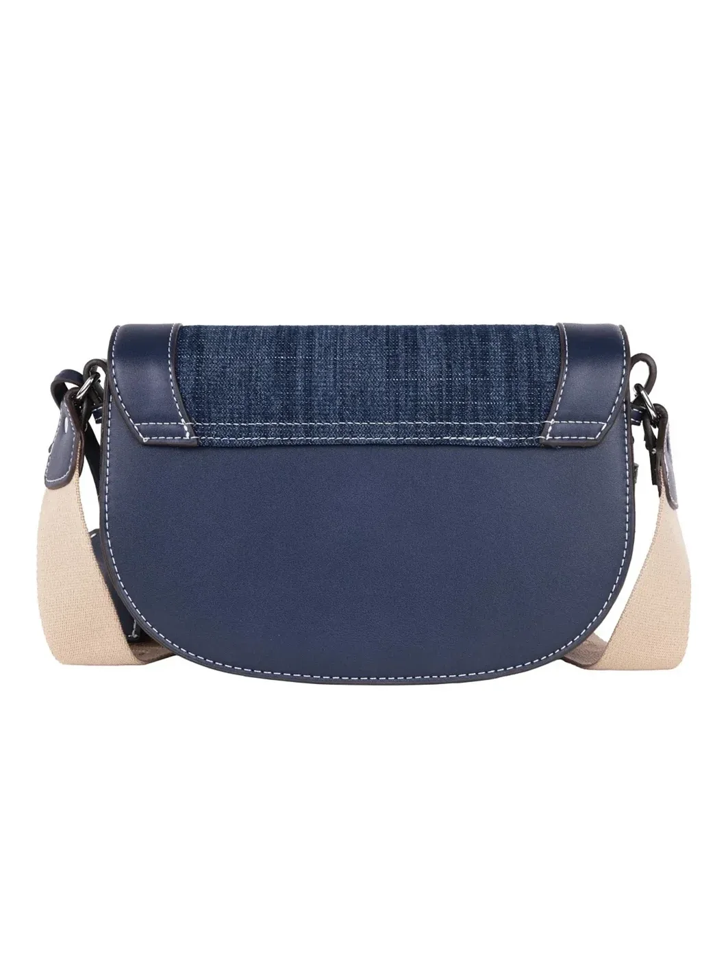 Bolso Bandolera Logo Saddle en Denim - imagen 3