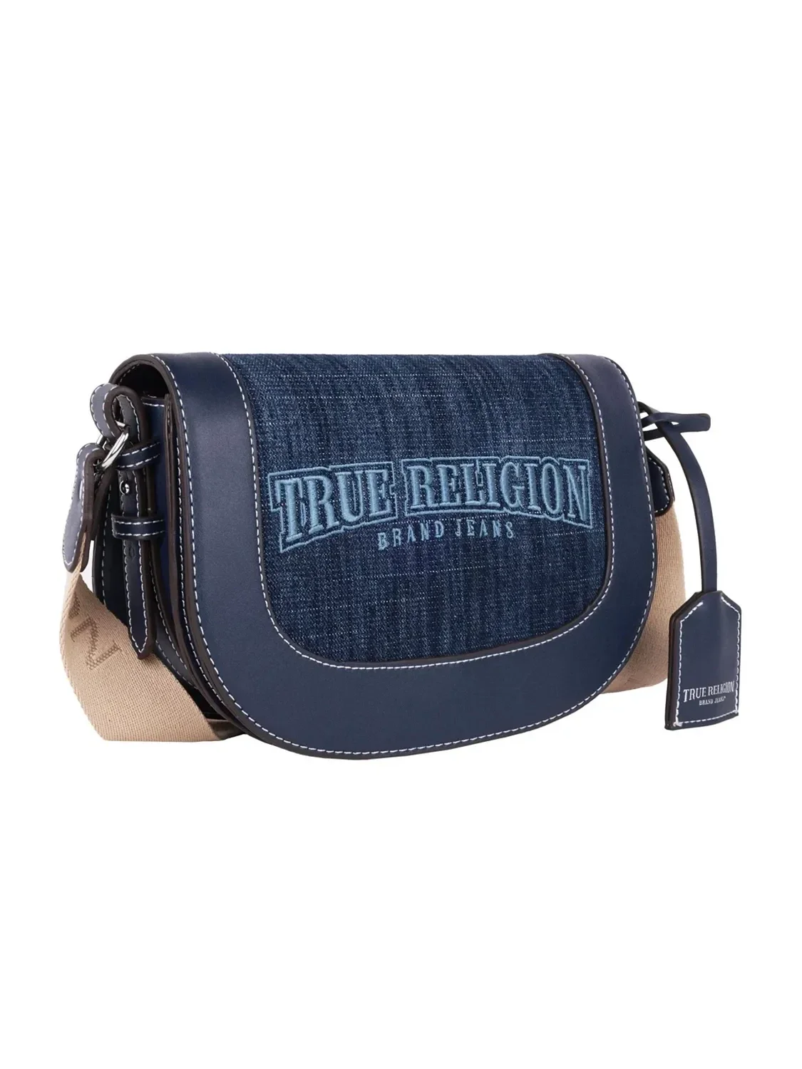 Bolso Bandolera Logo Saddle en Denim - imagen 2