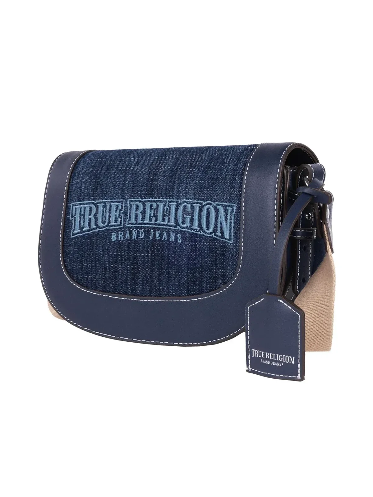 Bolso Bandolera Logo Saddle en Denim - imagen 4