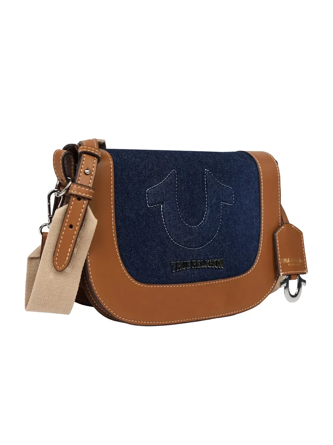 Bolso Cruzado con Solapa en Denim Raised Horseshoe - imagen 2