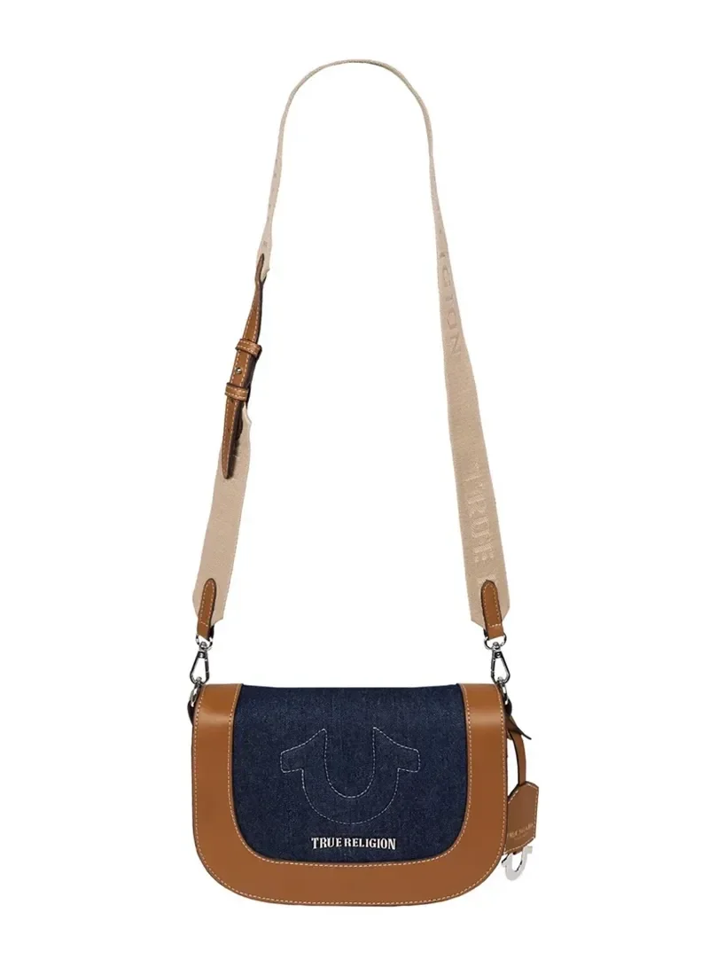 Bolso Cruzado con Solapa en Denim Raised Horseshoe - imagen 3