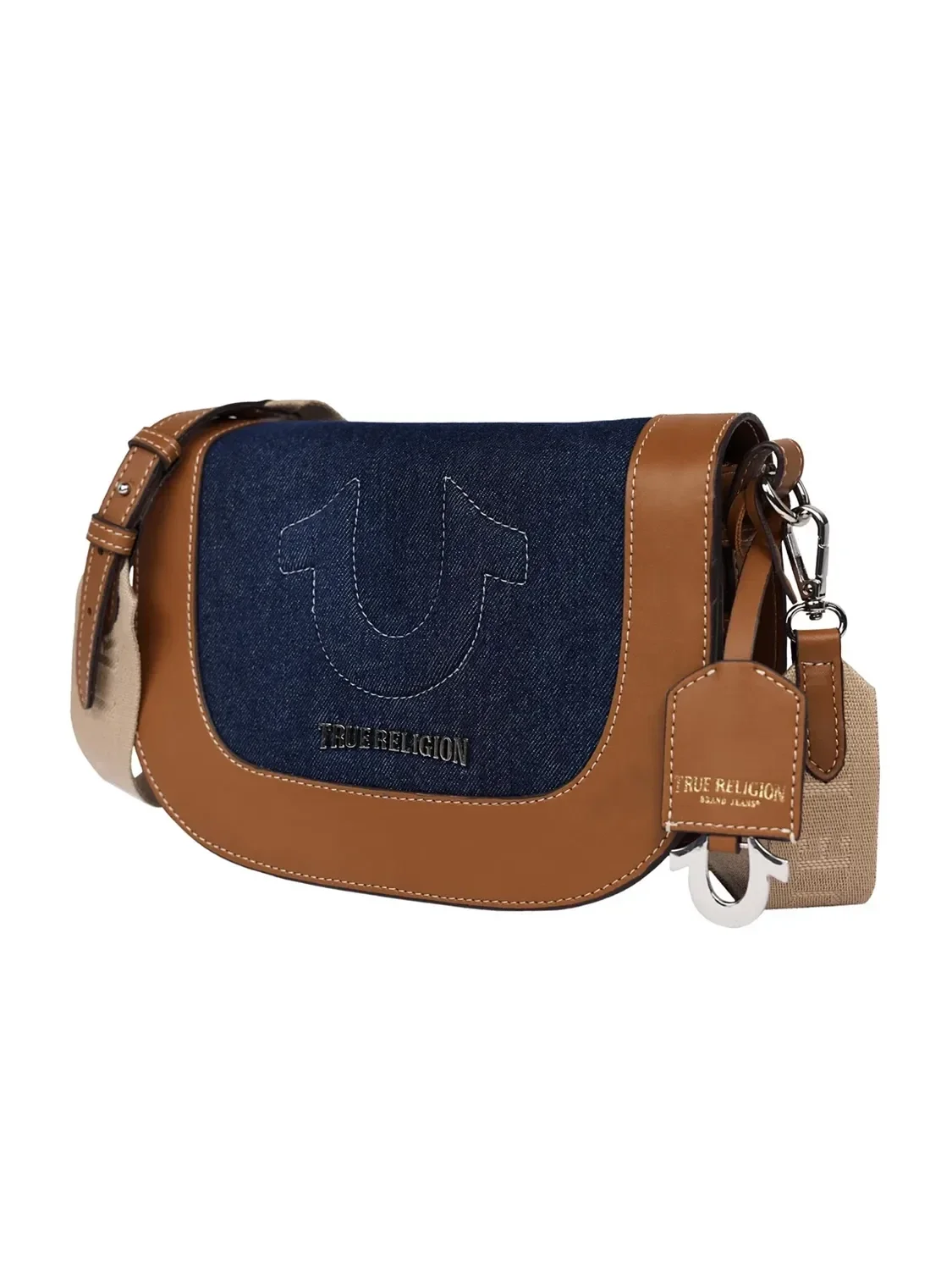 Bolso Cruzado con Solapa en Denim Raised Horseshoe - imagen 4