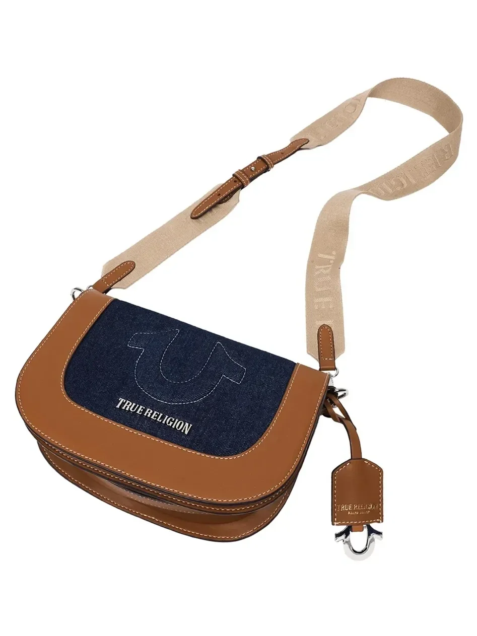 Bolso Cruzado con Solapa en Denim Raised Horseshoe - imagen 5