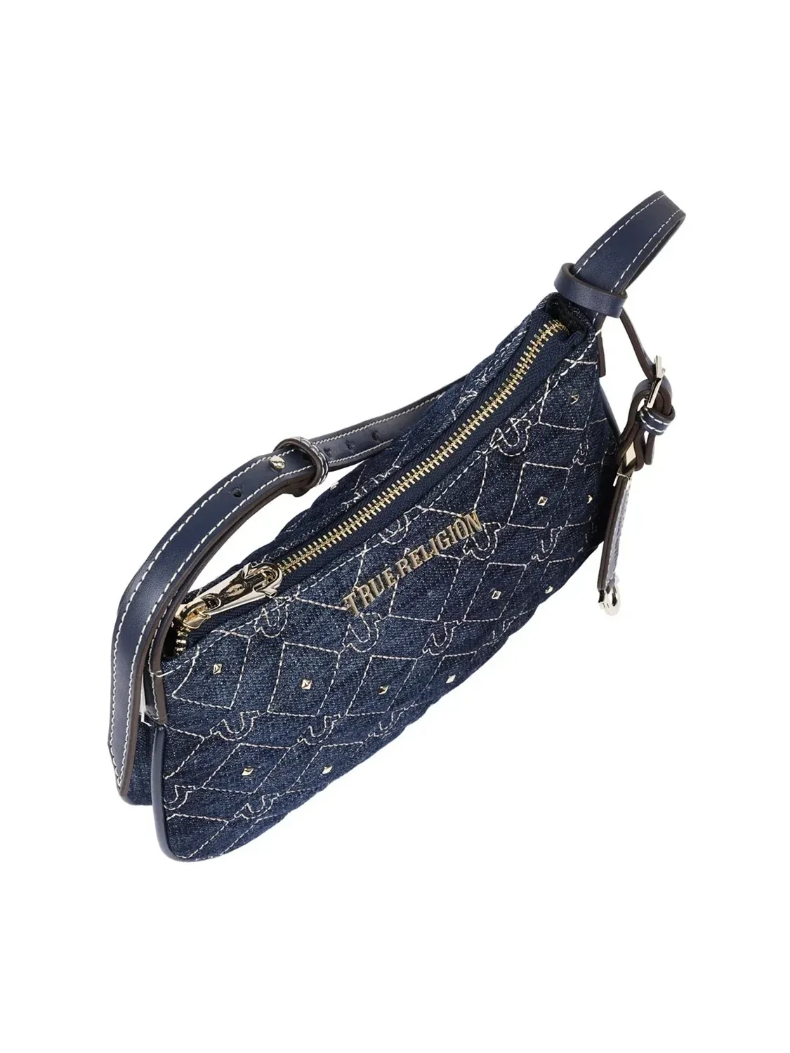 Bolso de Hombro con Tachuelas en Denim - imagen 5