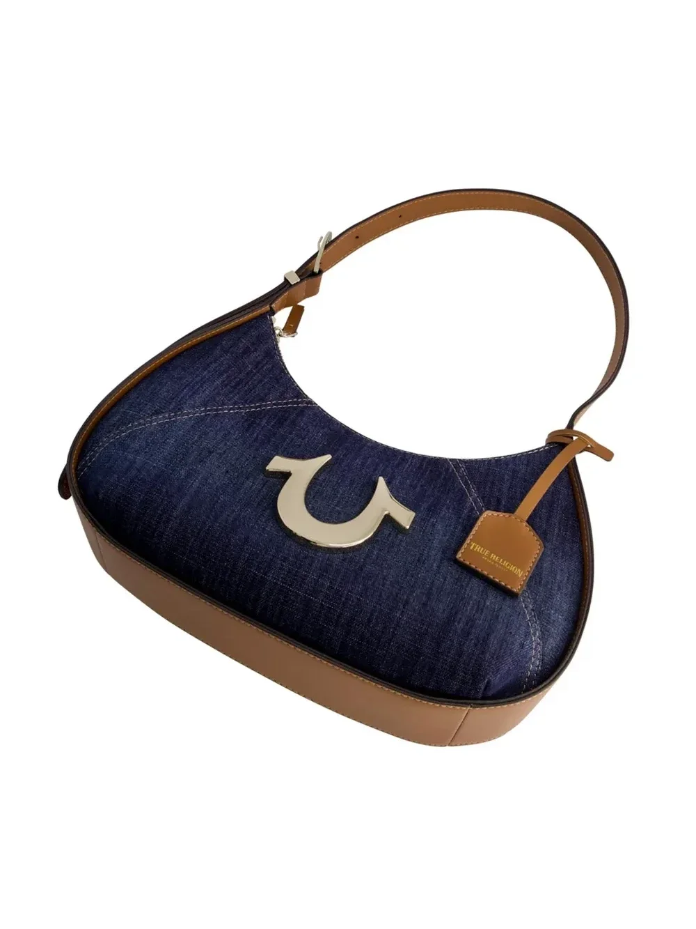 Bolso Hobo Metal Horseshoe en Denim - imagen 3